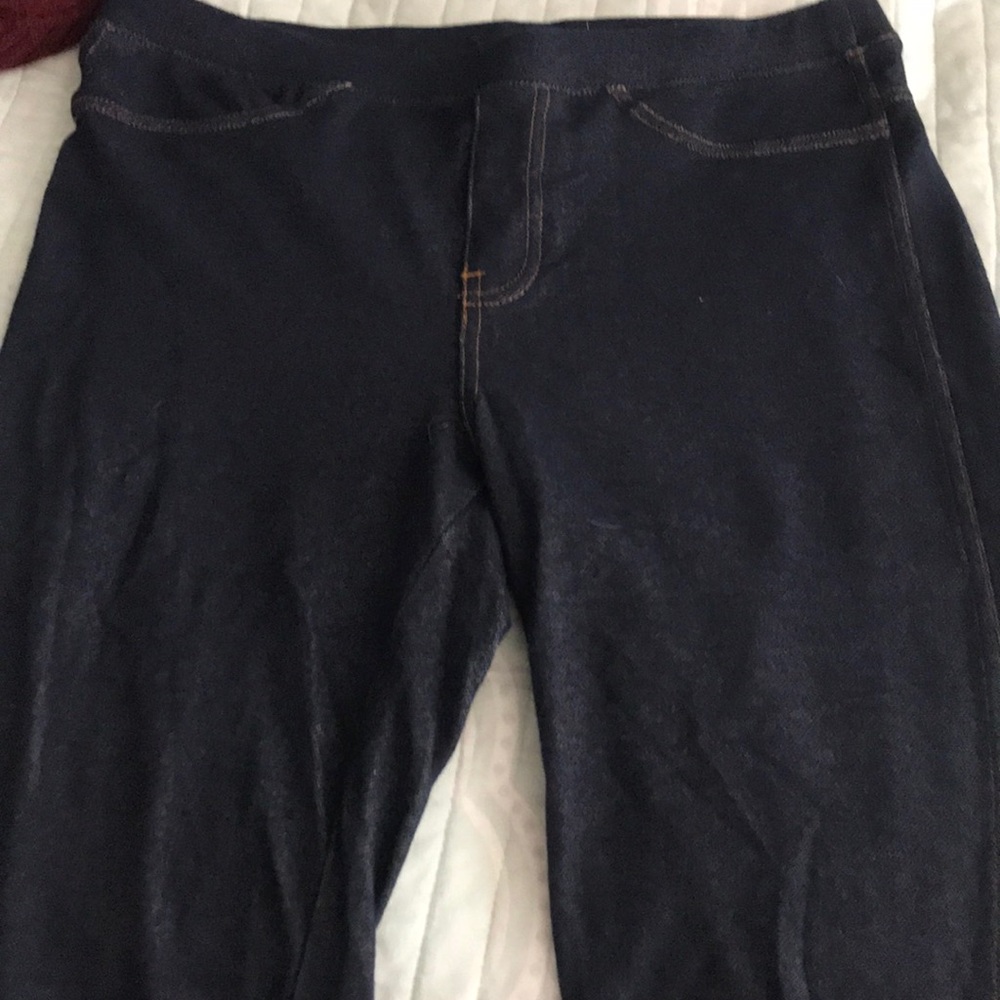 Dark denim jeggings